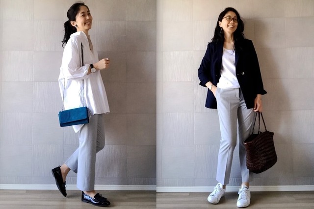 Uniqloアンクルパンツはライトグレーが狙い目 大人女性の春色コーデ Antenna アンテナ