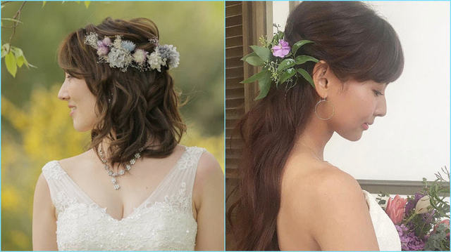 花嫁の髪型は ハーフアップが断然美しい ティアラや花冠と合わせたアレンジ集 最新版 Antenna アンテナ