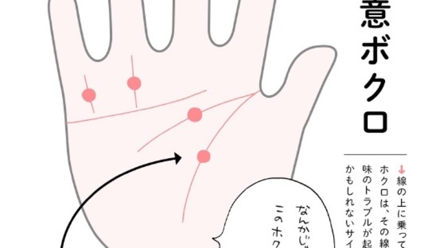 生命線や知能線に乗っかるホクロ 見つけたら要注意 ざんねんな手相 Antenna アンテナ 生命線や知能線に乗っかるホクロ 見つけたら要注意 ざんねんな手相 Antenna アンテナ