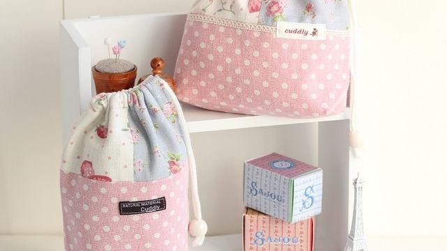 100均の手ぬぐいで巾着を作ろう Antenna アンテナ