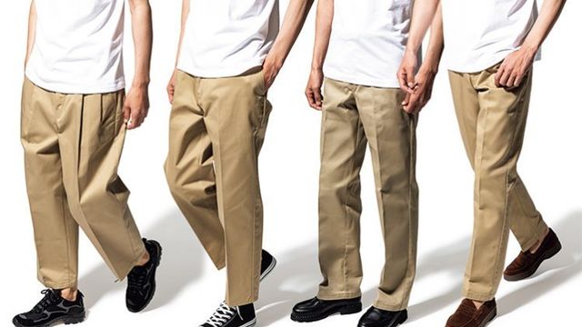 制服 Dickies×RHC Pants Wide Cotton Stretch スラックス
