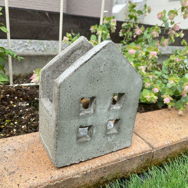 セメントで作るガーデン用蚊取り線香ホルダー Antenna アンテナ