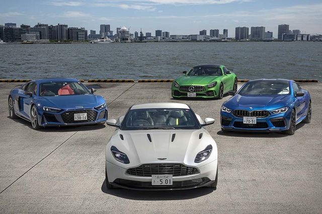 比較試乗 アストンマーティンdb11 Amr Vs アウディr8 Vs メルセデスamg Gtr Vs Bmw M8 各ブランドを代表するハイパフォーマーの競演 Antenna アンテナ