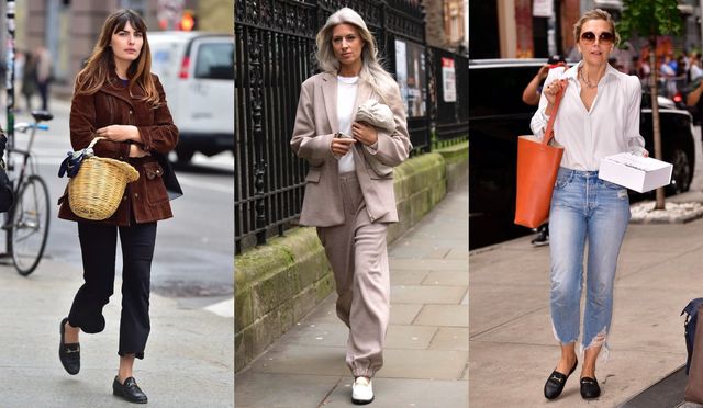 40代の足元 これが正解 この秋真似したい海外セレブ ローファー コーデ３選 Antenna アンテナ