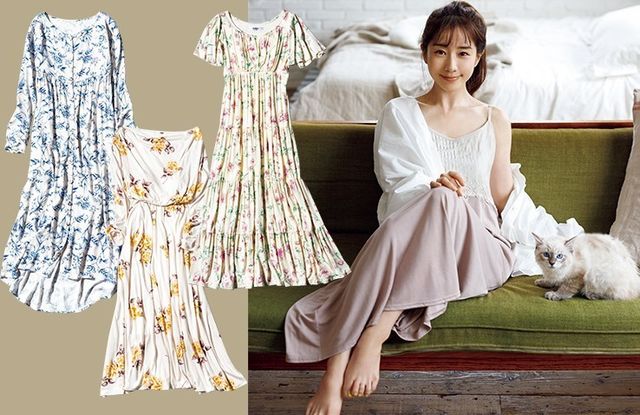 田中みな実が着る スタイル美人になれる ワンピパジャマ 4選 Antenna アンテナ