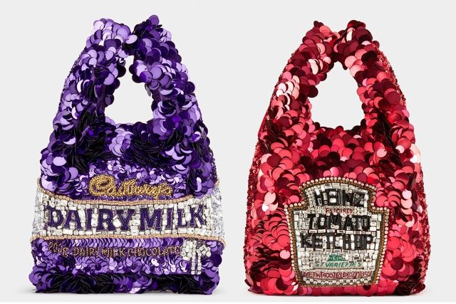 アニヤ ハインドマーチ お菓子やケチャップのパッケージ 柄スパンコールバッグ Antenna アンテナ