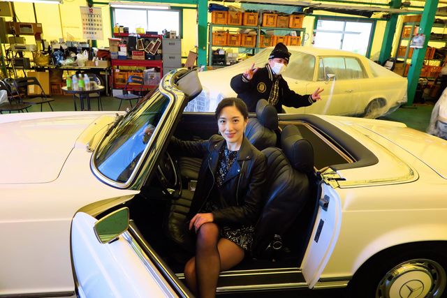 70年代のクラシックなベンツに 代女子を乗せてみた 中年と中古車 メルセデス ベンツ編 Antenna アンテナ