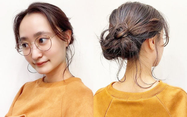 ゴム2本だけ 簡単おだんご ゆる可愛いまとめ髪 プロ直伝ヘア Apish Ginza Antenna アンテナ