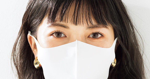 30代の前髪アレンジ マスク 重めの前髪 束感 すき間でぐっと好印象に Antenna アンテナ