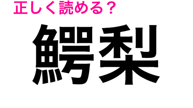 漢字クイズ 鰐梨 は あの 緑の果物 の別名です いったい何でしょうか Antenna アンテナ