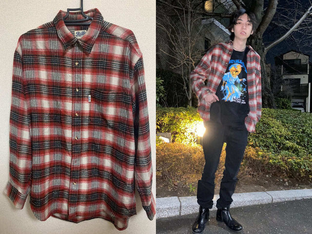 回しの達人 自慢のヘビロテ服 メンズノンノモデル岸本ルークのカルチャーを感じるネルチェックシャツ Antenna アンテナ