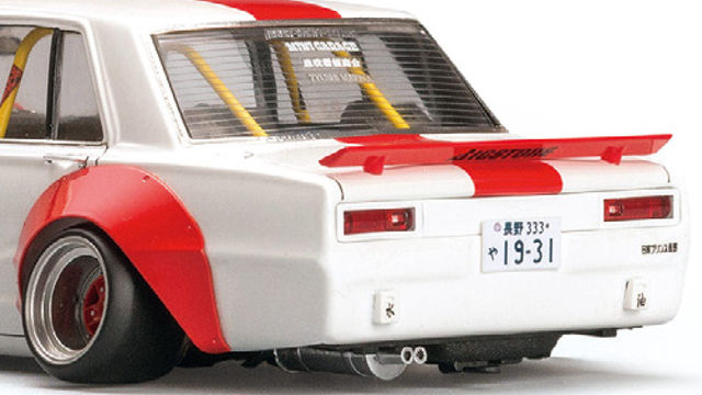 ド迫力 ハコスカ4枚 00gtの街道レーサー ザ チューニングカー で作る改造プラモ モデルカーズ チューニング Antenna アンテナ