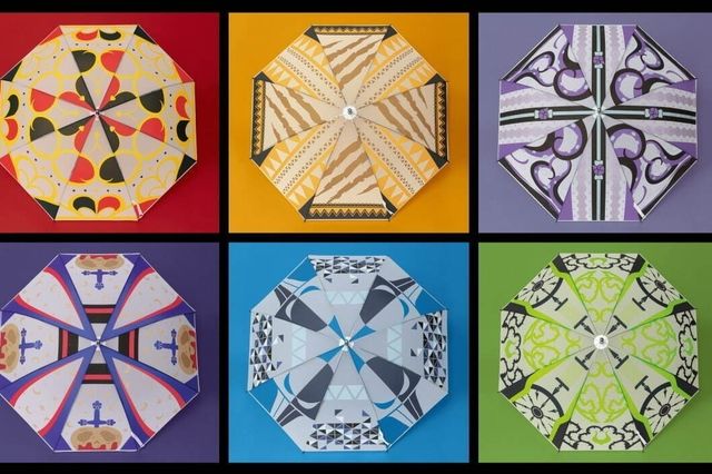 ディズニー ツイステッドワンダーランド 制服姿の寮 アンブレラマーカー付き ビニール傘 Antenna アンテナ