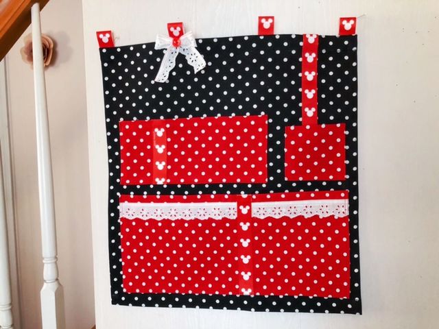 ダイソーのはぎれでディズニーイメージのウォールポケット Antenna アンテナ