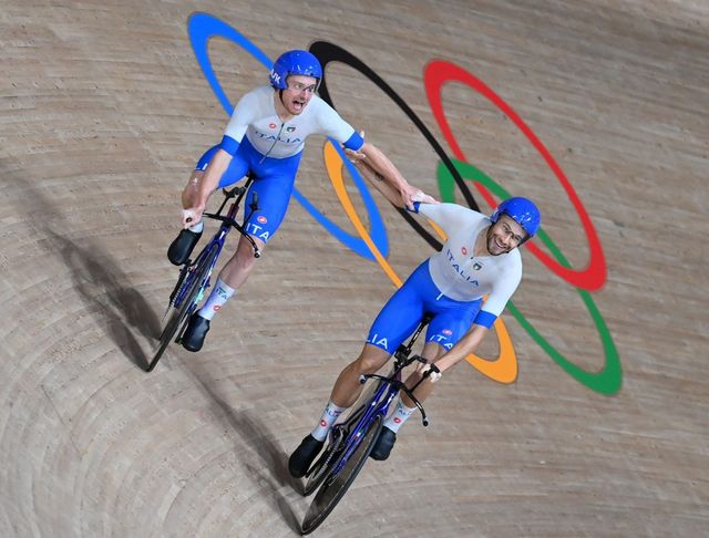 東京五輪男子チームパシュート、ガンナ猛追でイタリアが大逆転、61年