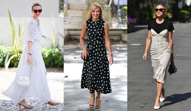 ドットワンピース で夏のエレガンスが完成 セレブも夢中なその魅力とは 海外スナップ Antenna アンテナ