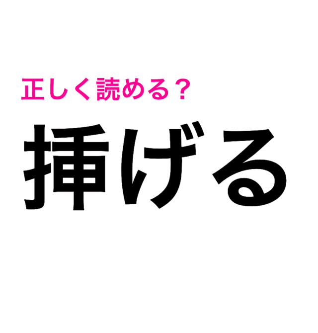 この漢字見たことあるんだけどな 挿げる の読み方が知りたい 読めたらスゴい漢字 Antenna アンテナ