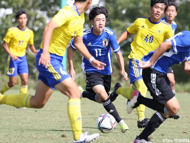 U 15日本代表候補が高校生に快勝 攻撃力発揮のmf佐藤や快足mf小竹ら交代出場組も躍動 30枚 Antenna アンテナ
