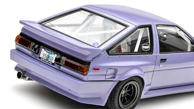 左ハン仕様 Ae86トレノ をアメリカ人が乗るイメージで仕上げたぞ モデルカーズ チューニング Antenna アンテナ