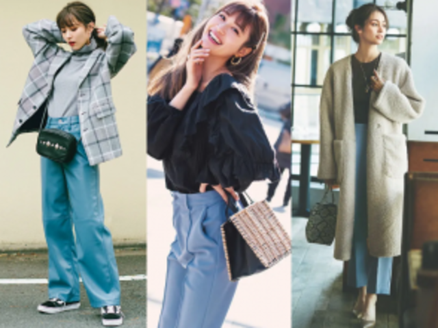 通勤okな カラーパンツコーデ19選 水色やダスティブルーなど 22レディース Antenna アンテナ