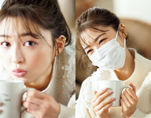 不織布マスクをつけていても可愛く見える 顔まわりが華やかになる イヤカフ 7選 Antenna アンテナ