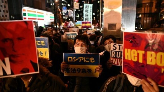 渋谷でロシア抗議デモ Antenna アンテナ