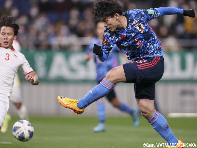 オフサイドで代表初ゴールは幻 上田綺世 自分の引き出しを増やしていかないと Antenna アンテナ