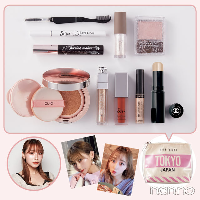 大学生のリアルポーチの中身 写真撮影で盛れる ツヤ肌 ラメできらめくコスメポーチ Antenna アンテナ