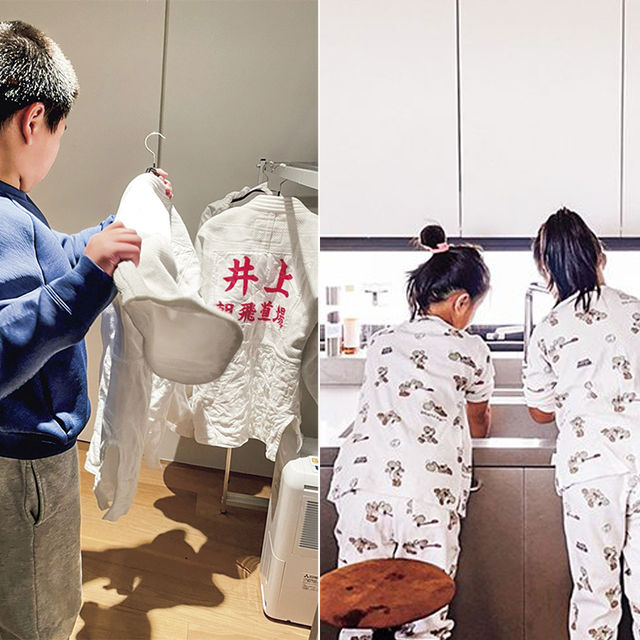 4人ママ 東原亜希さん 娘たちはお手伝い好き 息子も柔道着は自分で干します Antenna アンテナ