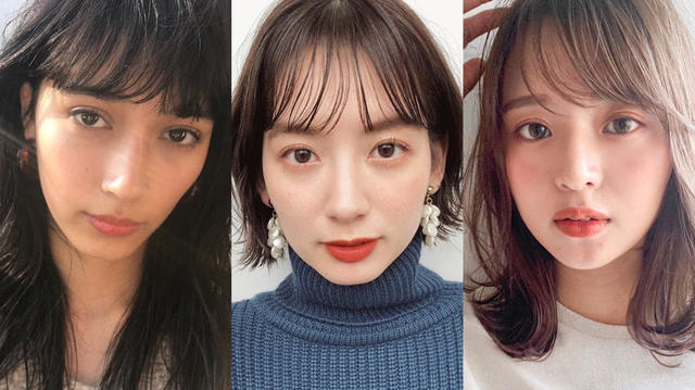 22年注目 顔型 逆三角形さんに似合う前髪 髪型一挙紹介 Antenna アンテナ