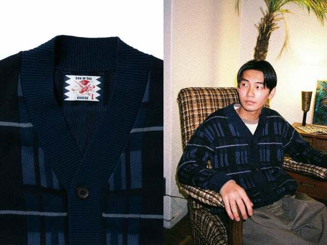 son of the cheese line cardigan サノバチーズ - カーディガン