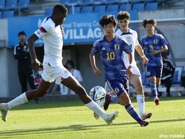 U16日本代表がU16インターナショナルドリームカップで世界に挑戦。交代出場FW神代慶人が追撃ゴールも、アメリカに敗れて黒星発進