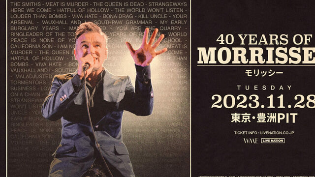 モリッシーによる7年ぶりの来日公演が11月28日、豊洲PITにて開催