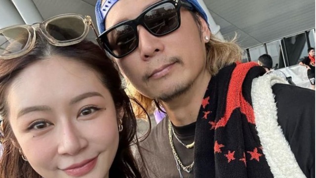 元EXILE・黒木啓司の妻・宮崎麗果、夫婦でB'zのライブに参戦