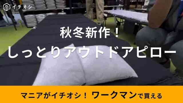 ワークマン】2023秋冬新作「しっとりアウトドアピロー」は寝心地