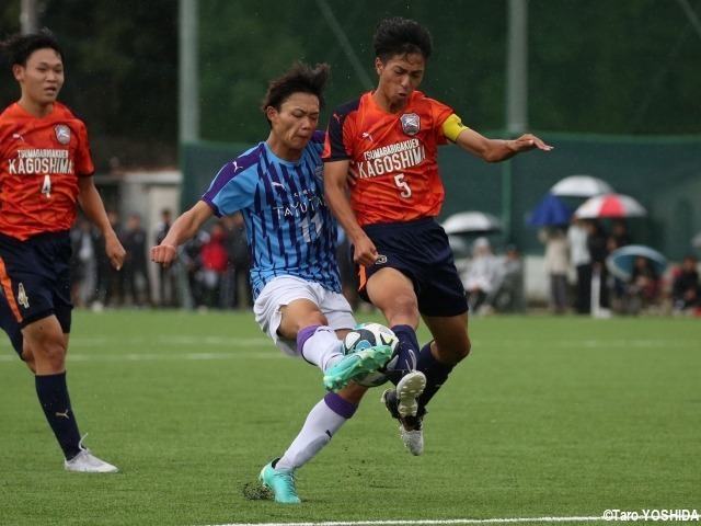 [プリンスリーグ九州2部]小久保悟監督就任の鹿児島が粘り強く戦い、飯塚とドロー。鹿児島城西で選手権準Vの名将とともに目標達成を目指す