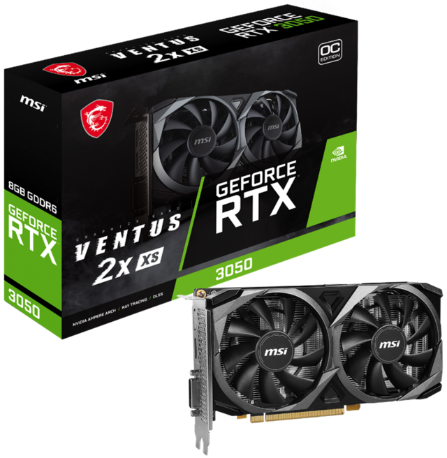 MSI、NVIDIA(R) GeForce RTX(TM) 3050を搭載したグラフィックスカード