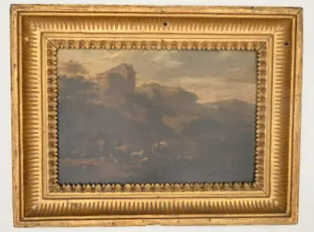 絵画　作不明 戦利品としてドイツの美術館から盗まれた絵画が、元米軍兵の親族