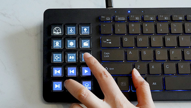 【新品】Grid Pro 片手デバイス　黒色keyboard