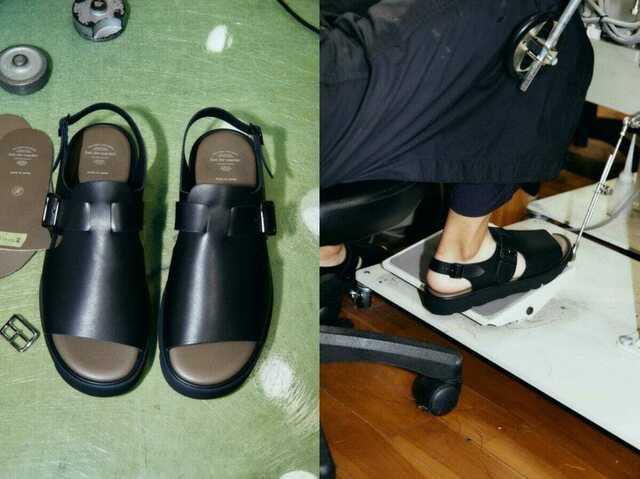 ⾰のエイジングも楽しめるサンダル】フットザコーチャー×キジマ