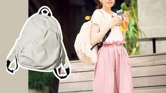 大人のリュック くすみピンク （無重力バッグ | アフタヌーンティー 