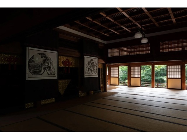 京都最古の禅寺「建仁寺 両足院」にて水墨画家・土屋秋恆氏の「脳内之