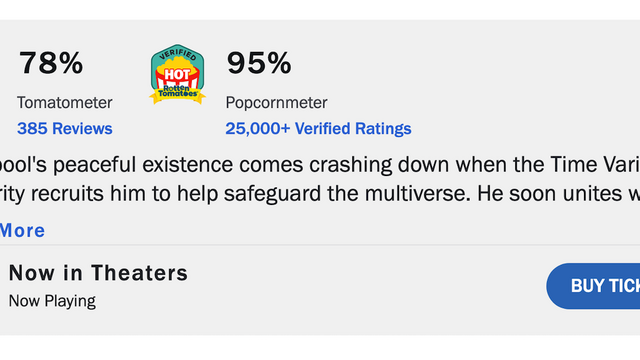 Rotten Tomatoesが新制度、観客スコア90％以上で「ホット認定」 ─ 批評家だけでなくファンの評価も大切に | antenna[アンテナ]