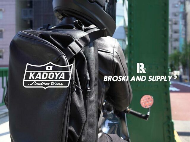 KADOYA から BROSKI AND SUPPLY とのコラボアイテム「METIN BACK PACK 