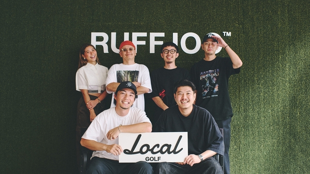 RUFFLOG コラボ ゴルフウェア　M LUXE/R ゴルフウェア パーカー ジップアップ メンズ レディース
