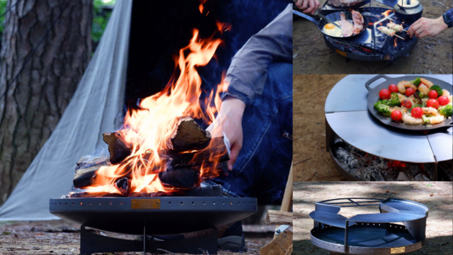 焚き火台 FIRE TREE トヨトミ GEAR MISSION 二次燃焼焚火台 ブラック