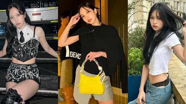 TWICE モモ、圧倒的美肌に釘付けになる『MiuMiu』デニム TWICE モモ、圧倒的美肌に釘付けになる『MiuMiu』デニム