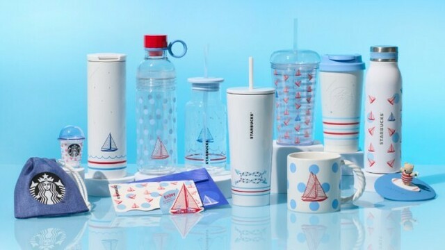 スタバ新作・グッズ2024】桜が、カラフルで大胆なデザインに