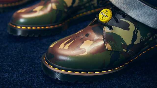 コラボ!!人気カモフラ Dr.Martens×PALACE 1461 PALACE シューズ 1461 PALACE 3 ホール シューズ