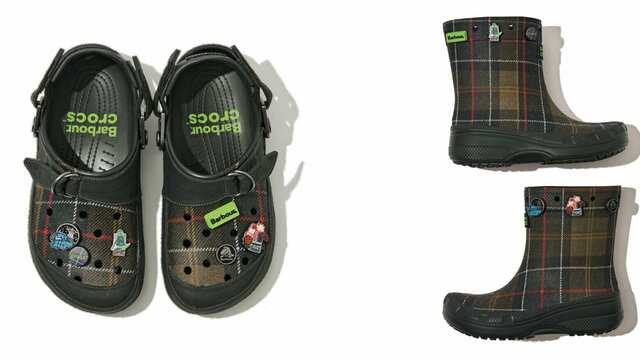 Barbour Crocs タータンチェック クロッグ 26cm（フューズ FUSE 